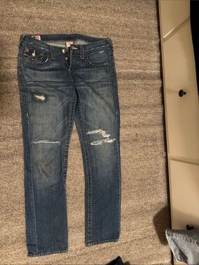 True Religion Jordan S27  Women's Blue Slim Jeans